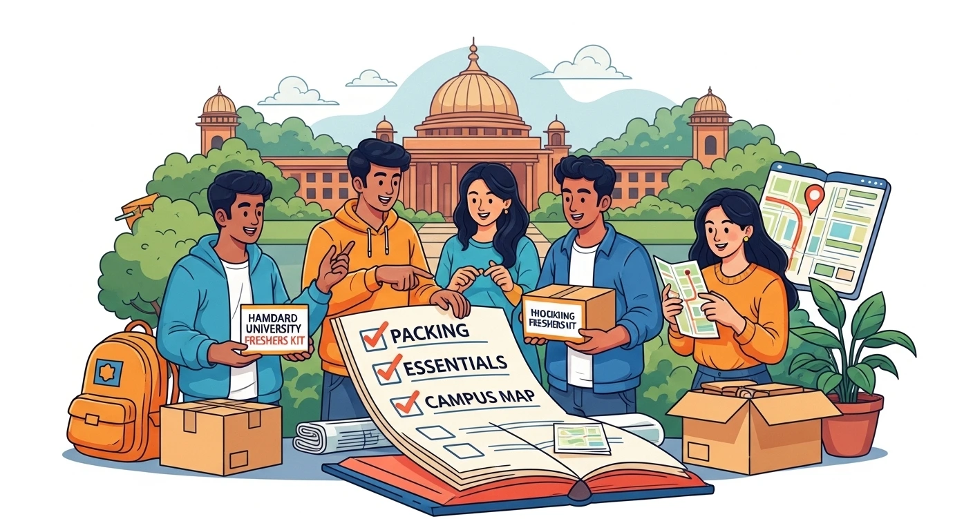 Student moving boxes